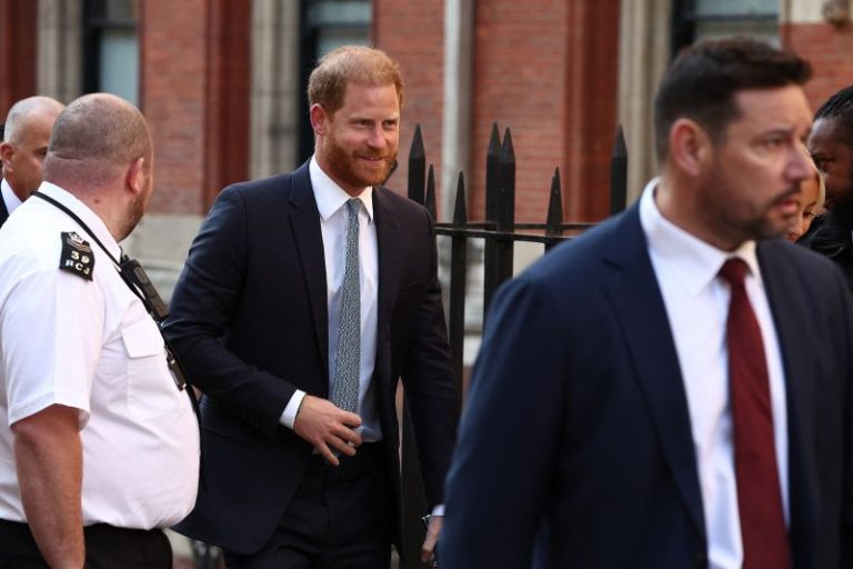 Prince Harry arrives at court to fight downgraded UK police protection ruling